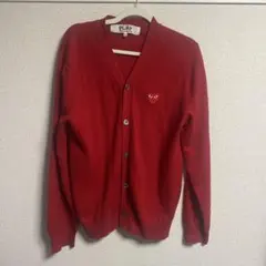 PLAY COMME des GARCONS M レッド カーディガン