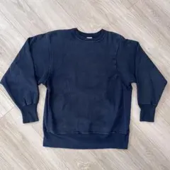 80sレアリバースウィーブ 白目（目無し）USA製 刺繍タグ　グレー 00's CHAMPION チャンピオン 青刺繍タグ 目無し リバース