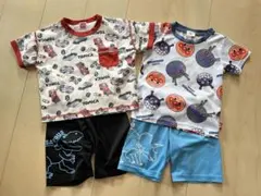 トミカ・アンパンマン Tシャツハーフパンツ4点セット 100cm