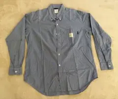 Karl Helmut 青系チェック柄長袖シャツ