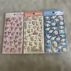サンリオキャラクターズ　ぷくっとシール　シナモン　クロミ　キティ　マイメロ