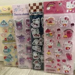 【正規品】サンリオ キラキラ ウォーターシール 水シール キティ クロミ 4枚