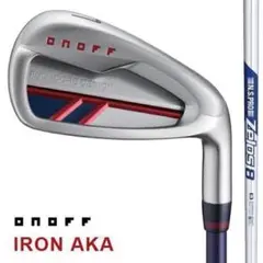 ONOFF アカアイアン5本セット ＋UT6 中古男女兼用右利き用