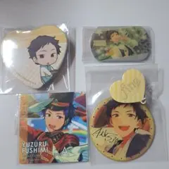 あんさんぶるスターズ！！ 伏見弓弦 ハート缶バッジ 2種セット(一番