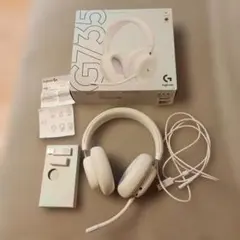 【美品動作確認済み】Logitech G735 ワイヤレスヘッドセット ホワイト