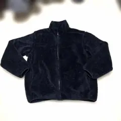 今日だけ価格。ユニクロのネイビーの暖かいボアフリースジャケット