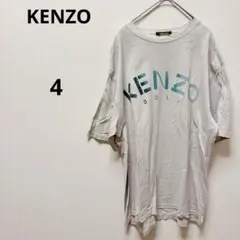 ケンゾーゴルフ　半袖ロゴプリントTシャツ グレー　コットン100% 日本製のサムネイル