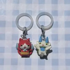 妖怪ウォッチめじるしストラップ　ジバニャン　コマさんセット