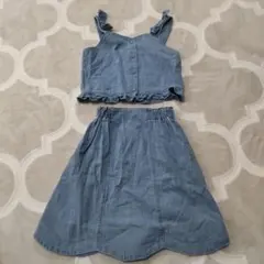 アプレレクール　ビスチェとスカートセットアップ140