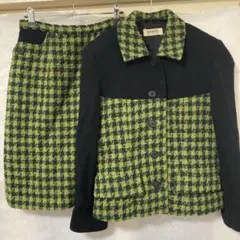 ギンガムチェック柄　セットアップ(肩パッド入り)