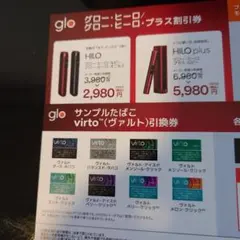【ファミリーマート】gloヒーロー・プラス割引券・ヴァルトサンプル引換券
