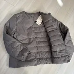 新品⭐️無印良品 ダウンジャケット L グレッシュブラウン
