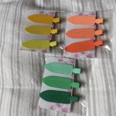 カラフルヘアクリップ 6個セット