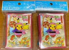 ポケモンカードゲーム デッキシールド 花笠まつりごっこピカチュウ 2個