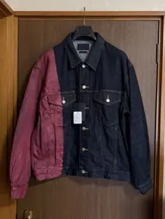 新品50%of YOKE ペイント デニムジャケット ブルゾン インディゴ 2