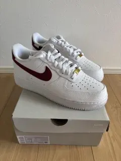 NIKE AIR FORCE 1 '07 LOW WHITE TEAM RED