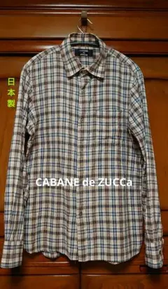 CABANE de ZUCCa チェック コットン シャツのサムネイル