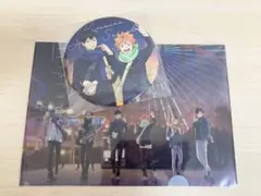 ハイキュー コスモワールド ホログラムカンバッジ 缶バッジ デカンバッチ 烏野③