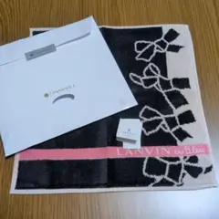LANVIN en Bleu リボン柄ハンカチ