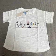 petit main ホワイト 接触冷感Tシャツ 110