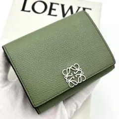【極美品】LOEWE アナグラム トライフォールド ウォレット 三つ折り財布