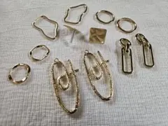 ゴールド金属パーツ12点セット