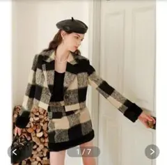 SHEIN　セットアップ　スカート　ジャケット　チェック　Darich