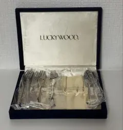 未使用 LUCKY WOOD ラッキーウッド カトラリーセット 25本 25pc マリール ディナー25PCセット 木箱ケース | LUCKYWOOD