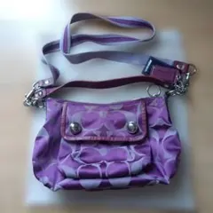 y2k COACH✨ハンドバッグ ピンク シグネチャー キャンバス エナメル y2k COACH✨ハンドバッグ ピンク シグネチャー キャンバス エナメル