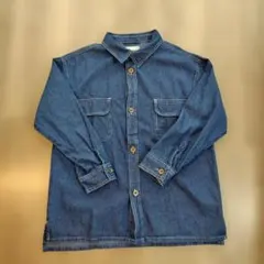 ikka デニムシャツ Lサイズ（140〜150）