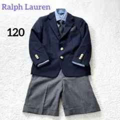 ラルフローレン 120 フォーマルスーツ　紺ブレザー 入学式　クリーニング済