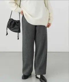 かぐれ　イージーパンツ　チャコールグレー