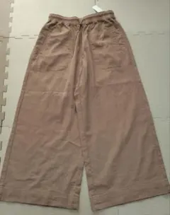 リネン ワイドパンツ