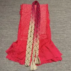 ピンク帯揚げ帯締めセット