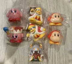 星のカービィ　ソフビパペットマスコット　7個セット