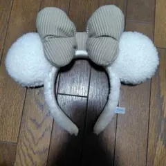ミッキーマウス型カチューシャ（リボン付き）