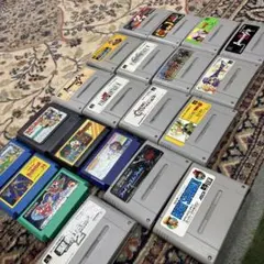 スーパーファミコン 本体とゲームカートリッジセット - メルカリ