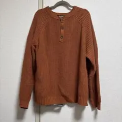 u*e様 Kutir ヘンリーネックニット オレンジのサムネイル