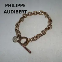 ☆ PHILIPPE AUDIBERT ゴールド ブレスレット くすみ チェーンのサムネイル