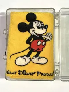 《未使用》【ミッキーマウス ディズニータオル】クリアケース付き　昭和レトロ