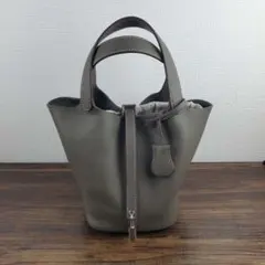 高品質の本革ハンドバッグ／牛革バスケットバッグ