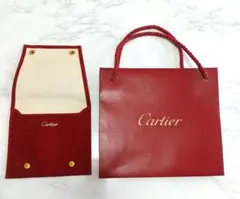 《非売品》Cartier カルティエ　腕時計保管ポーチ & ショッパー紙袋セット