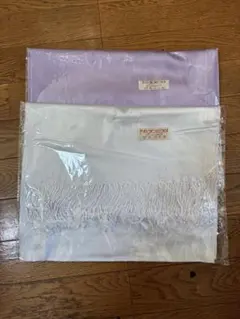ななの様リクエスト　パシュミナストール 白とラベンダー2点セット