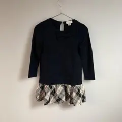 ゆ*ち様 Kate Spade ネイビー 七分袖 ワンピース