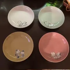 クスリのアオキ　スヌーピープレート4枚セット