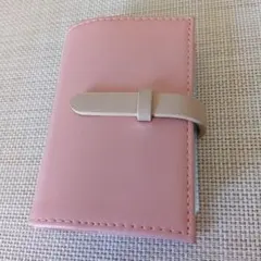 ピンク 合成皮革 カードケース