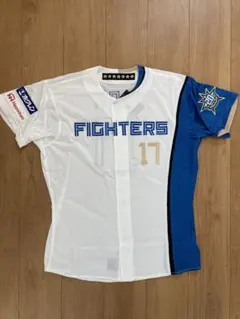 北海道20周年ワッペン付きプロコレクションホームユニフォーム野村選手 Sサイズ 野村選手 北海道20周年ワッペン付きプロコレクションホーム