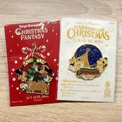 TDL&TDS 2004 クリスマスピンバッジ2個セット