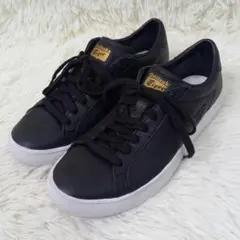 オニツカタイガー ローンシップ2.0 スニーカー ブラック シボ革 23.5cm