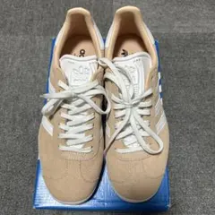 adidas GAZELLEピンクベージュ/ホワイト 8